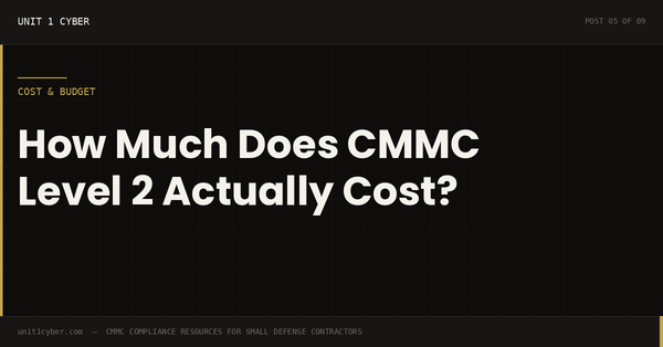 How Much Does CMMC Level 2 Certification Actually Cost?